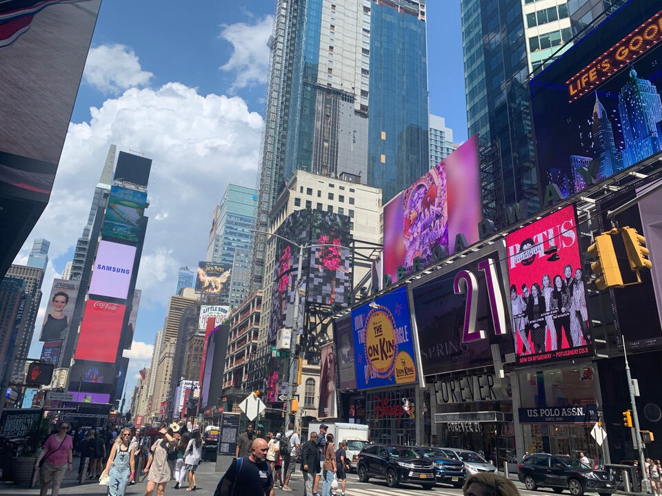 The billboard that boasts in NYC